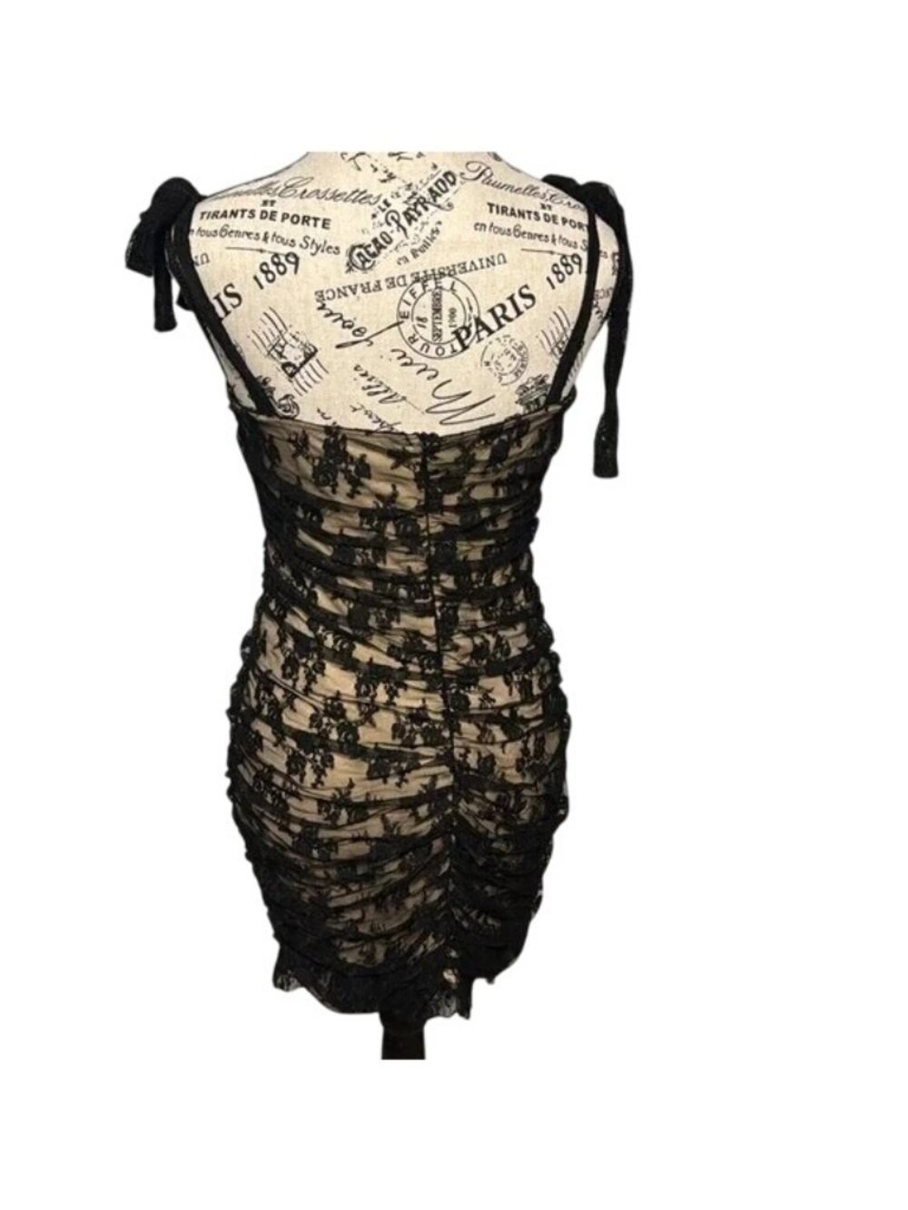 Lulus Be Mini Black Floral Lace Cinched Mini Dress - Picture 7 of 10